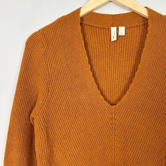 Moth Anthropologie Freeport Ribbed Sweater Tie Front Size Small Women's - Picture 3 of 5